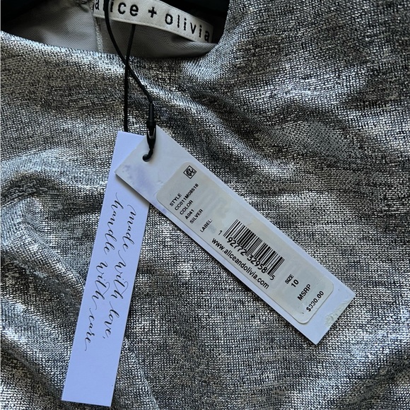 Alice and Olivia Delora Ruched Dress Size 10 - Picture 11 of 16